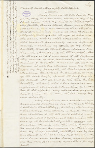 Henry Beck Hirst autograph manuscript, [1849?]