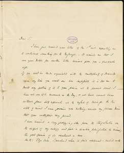 John Pendleton Kennedy, Baltimore., autograph letter signed to Thomas Willis White, 3 November 1834