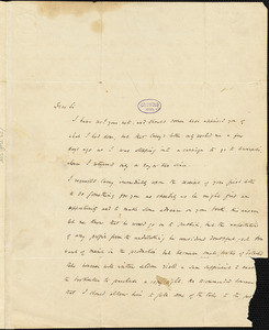 John Pendleton Kennedy, Baltimore, MD., autograph letter signed to Edgar Allan Poe, 22 December 1834