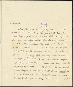 John Pendleton Kennedy, Baltimore, MD., autograph letter signed to Edgar Allan Poe, 19 September 1835