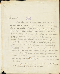 John Pendleton Kennedy, Baltimore, MD., autograph letter signed to R. W. Griswold, 6 January 1846