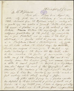 Thomas MacKellar, Philadelphia, autograph letter signed to R. W. Griswold, 5 July 1855
