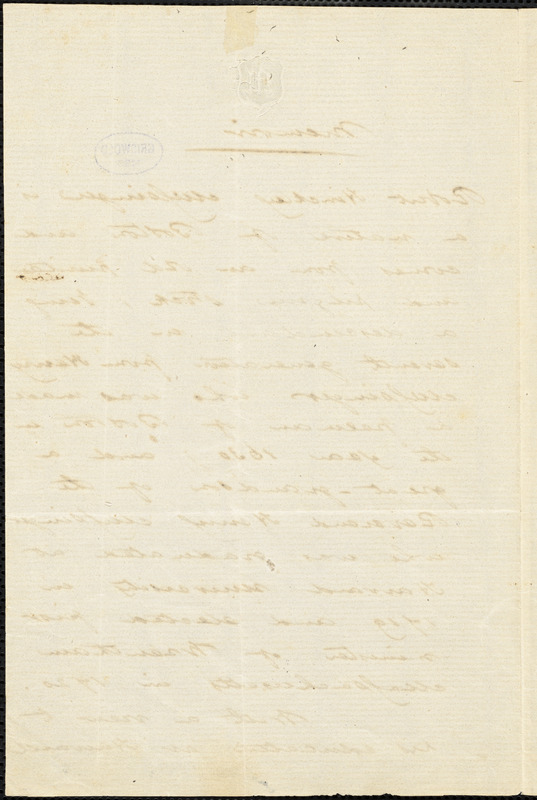 Robert Hinckley Messinger manuscript: Memoir