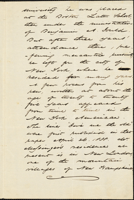 Robert Hinckley Messinger manuscript: Memoir