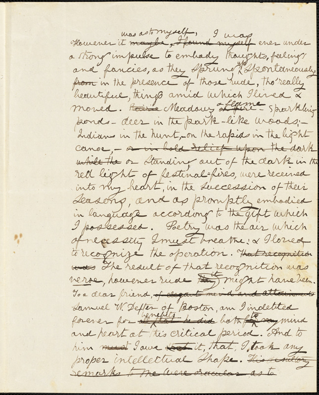 Louis Legrand Noble manuscript poem