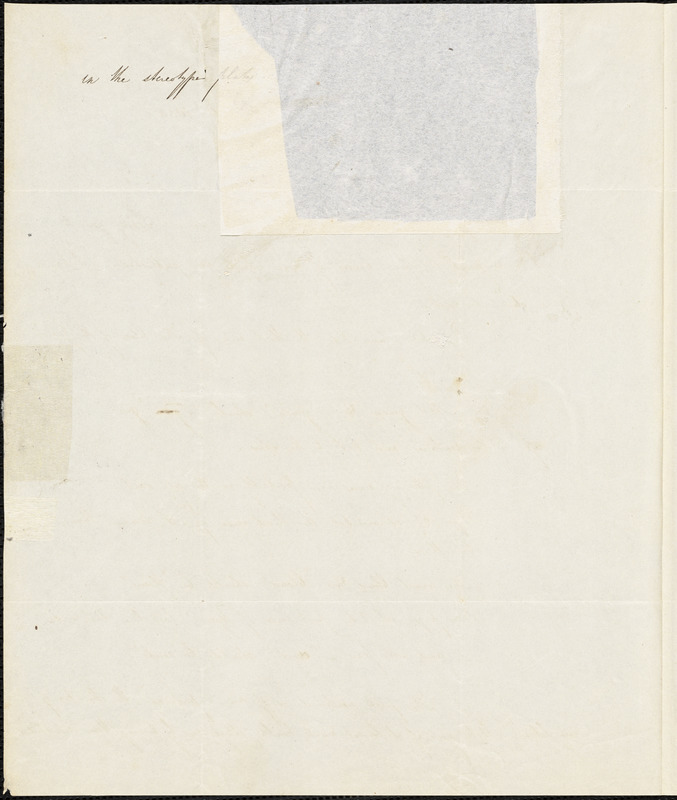 Andrews Norton autograph letter to R. W. Griswold, 13 October 1843