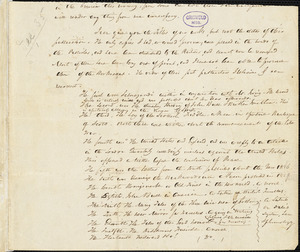 James Kirke Paulding autograph letter signed to Thomas W. White, 7 December 1855