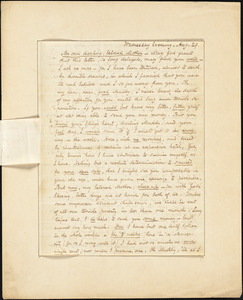 Edgar Allan Poe, [Richmond, VA.?]., autograph letter to Mrs. Maria Clemm, 29 August 1849