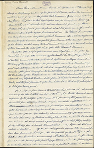 Mrs. Anna Cora (Ogden) Mowatt Ritchie manuscript biography