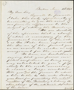 S. S. Soden, Boston, MA., autograph letter signed to R. W. Griswold, 13 June 1842