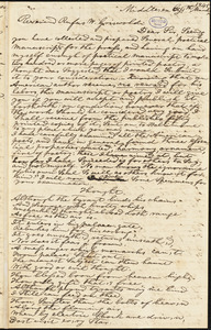 Edward Southern, Jamaica, VA., autograph letter signed to R. W. Griswold, 4 March 1845