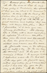 Mary Elizabeth (Moore) Hewitt Stebbins, New York, autograph letter signed to R. W. Griswold, 2 October 1850