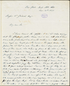 Louis Fitzgerald Tasistro, United States Hotel, New York, autograph letter signed to R. W. Griswold, 18 June 1842