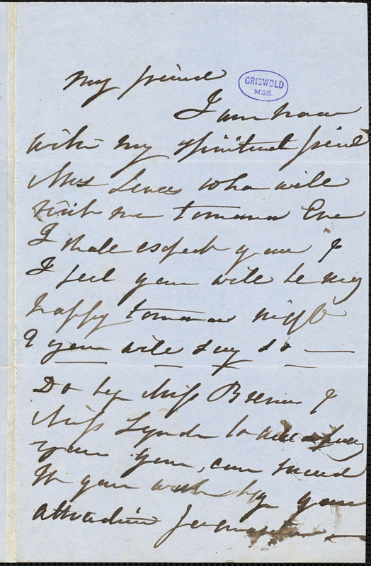 R. W. Thayer autograph letter signed, 15 November