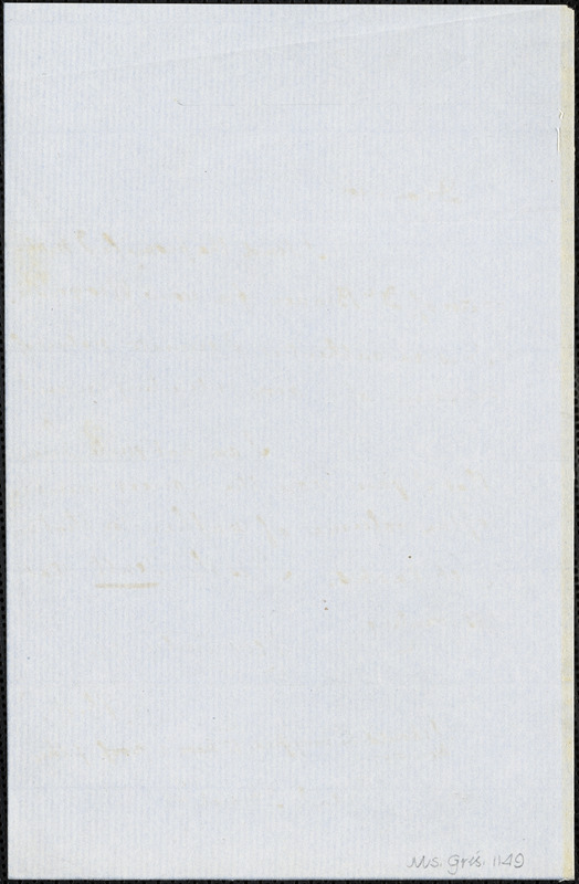 Horace Binney Wallace, Philadelphia, PA., autograph letter signed to R. W. Griswold, 3 March 1849