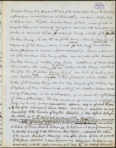 Horace Binney Wallace autograph document, [1849?]