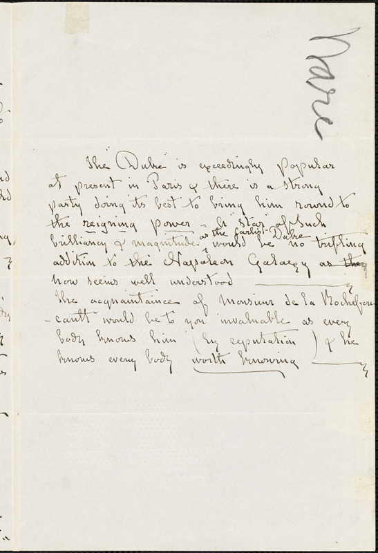 Anna Maria Katherine Ware, London, (Eng), autograph letter signed to R. W. Griswold, 12 August [1854?]