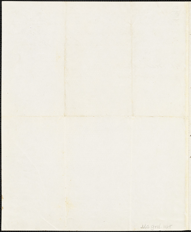 Angelica (Church) Warren, New York, autograph letter signed to R. W. Griswold, 15 May 1855