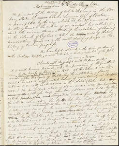 John Greenleaf Whittier manuscript articles, March [1847?]: "Abolition in Ceylon," "Piety of Justice," "The Passengers of the Tweed."