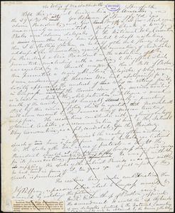 John Greenleaf Whittier, Amesbury, MA., manuscript article, 1 October: "The Whigs of Massachusetts."