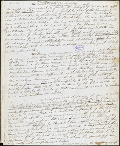 John Greenleaf Whittier manuscript article: "The Northern Candidates."
