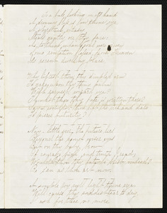 Manuscript poems: "To a babe looking in its hand," "The Gay Coquette" and "Growing Old."