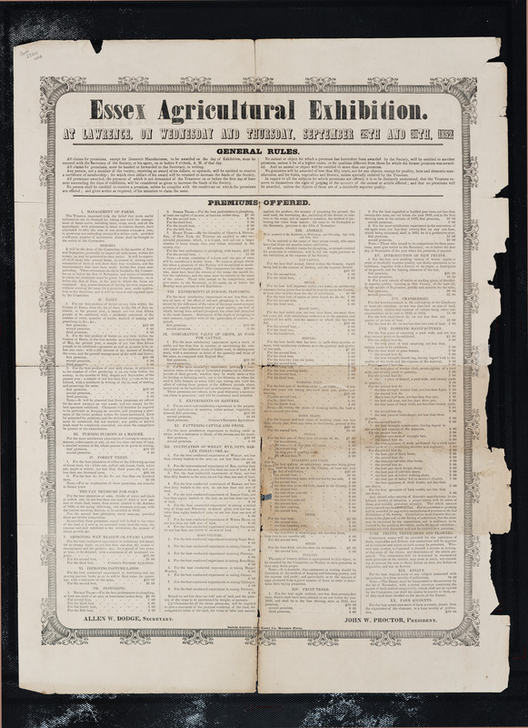 Essex Agricultural Exhibition at Lawrence