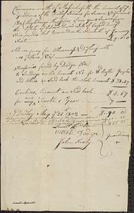 Accounts of Guardians of the Dudley Indians 1802