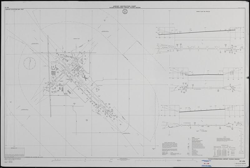 Airport obstruction chart, OC 430, Tucson International Airport, Tucson, Arizona