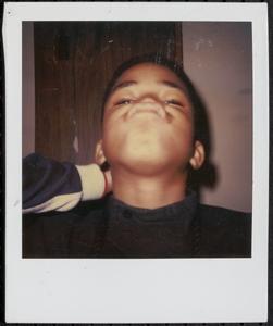 Boy making a silly face