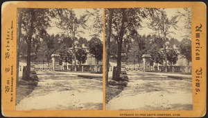 Entrance to Pine Grove Cemetery, Lynn