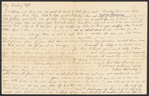 Sacco-Vanzetti Case Records, 1920-1928. Defense Papers. Goodridge to Grace M. Goodridge, January 21, 1919. Box 11, Folder 14, Harvard Law School Library, Historical & Special Collections