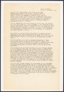 Sacco-Vanzetti Case Records, 1920-1928. Defense Papers. Moore's Interview with Goodridge, July 12, 1922. Box 11, Folder 48, Harvard Law School Library, Historical & Special Collections