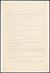 Sacco-Vanzetti Case Records, 1920-1928. Defense Papers. Interview with Grace M. Best, n.d. Box 11, Folder 51, Harvard Law School Library, Historical & Special Collections