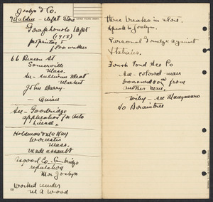 Sacco-Vanzetti Case Records, 1920-1928. Defense Papers. Handwritten notes [prob. Thomas Doyle's], n.d. Box 11, Folder 53., Harvard Law School Library, Historical & Special Collections