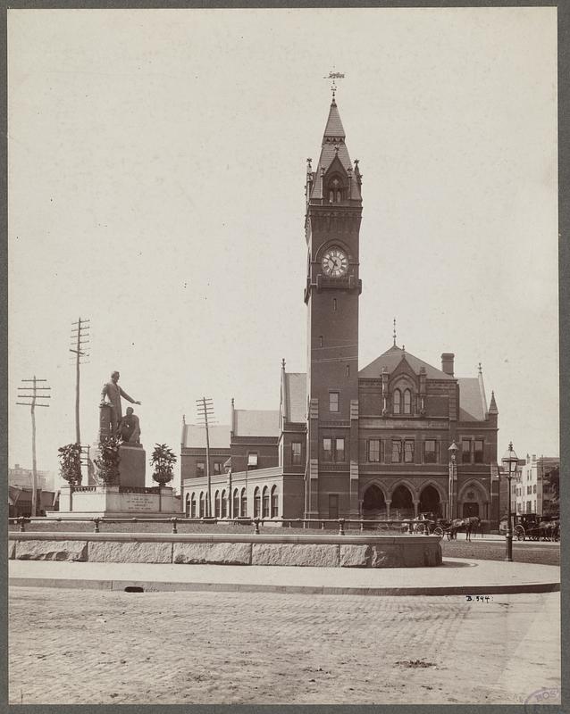 Boston and Providence Railroad Terminal, Park Square - Digital Commonwealth