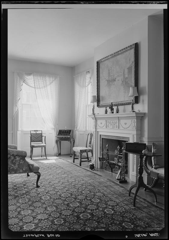 Mrs. Thompson's House, Chestnut Street, McIntire fireplace