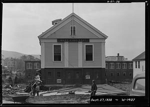 Old fire station, north side, Ware, Mass., Sep 27, 1938