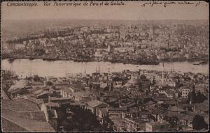 Constantinople. Vue panoramique de Péra et de Galata
