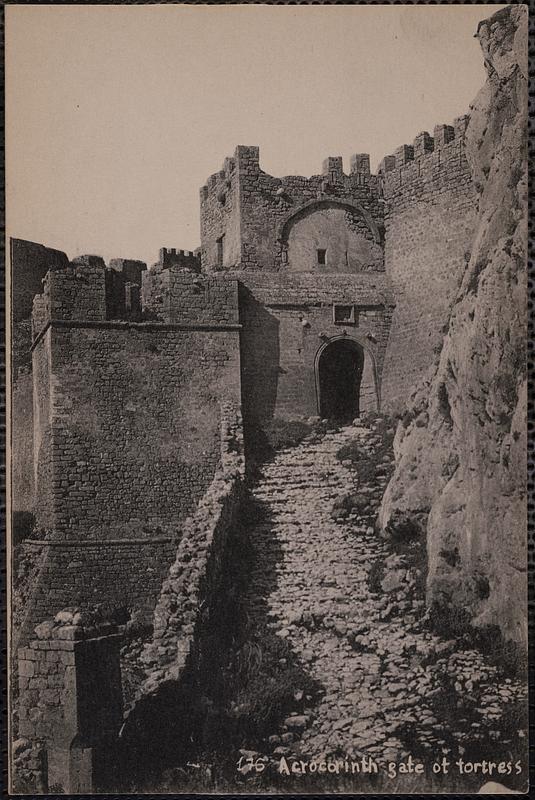 Acrocorinth gate of fortress