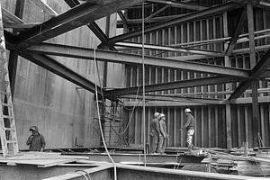 Hurricane Barrier construction, New Bedford