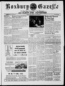 Roxbury Gazette and South End Advertiser, November 28, 1957