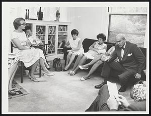 Tom B. Adams at Gross home, 158 Winthrop Ave, Brookline