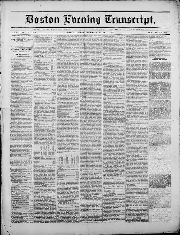 Boston Evening Transcript - Digital Commonwealth