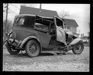 Wrecked car