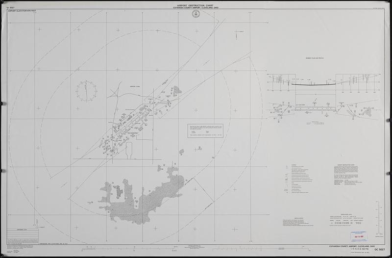 Airport obstruction chart, OC 5027, Cuyahoga County Airport, Cleveland, Ohio