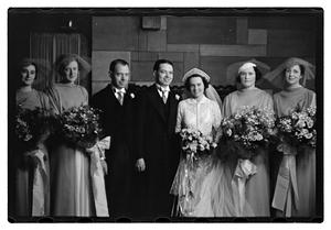 Wedding, daughter of Mrs. Richard Howard taken at Presentation Church Oak Sq. Brighton