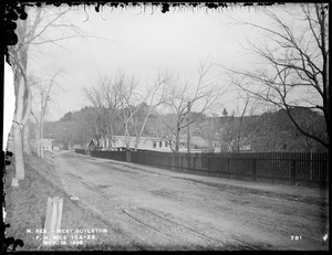 Wachusett Reservoir, Rice's Mill (Francis H. Rice), on the east side of Holbrook Street, from the southwest, West Boylston, Mass., Nov. 13, 1896