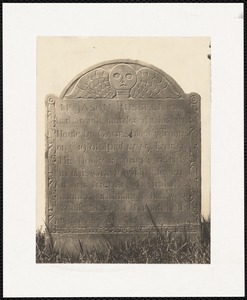 Old Burying Ground - tombstone of Jason Russell and eleven others