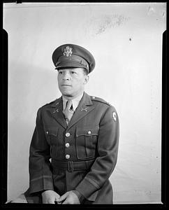 Army officer, possibly a captain, field artillery